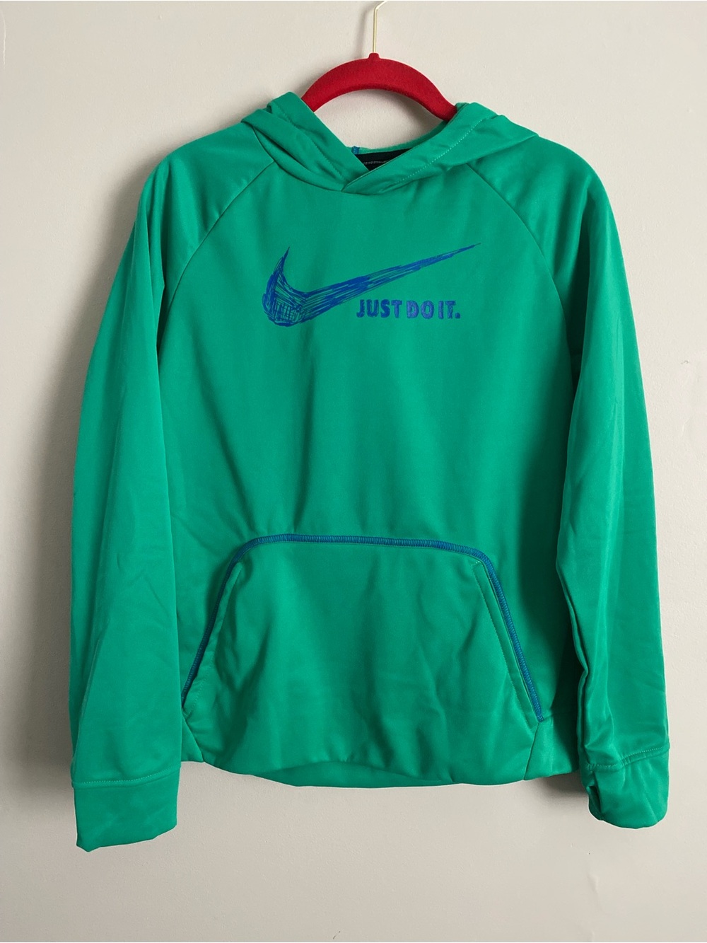 Nike Therma Fit Hoodie Green Boys XL NWT Athleisure School Streetwear Sportswear